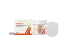 Discos de algodón hidratantes con caroteno para antes del maquillaje.
