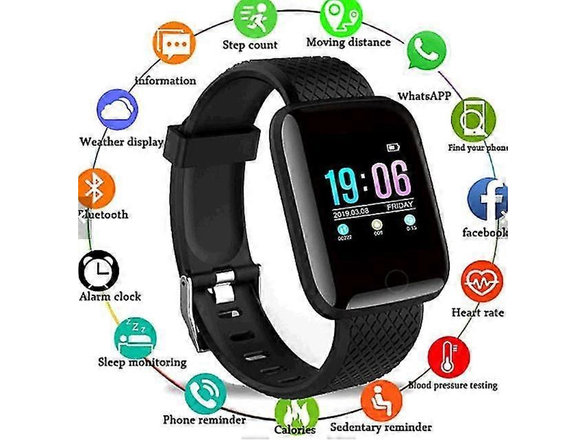 Reloj inteligente Ly Ebike resistente al agua con monitor de frecuencia cardíaca y presión arterial