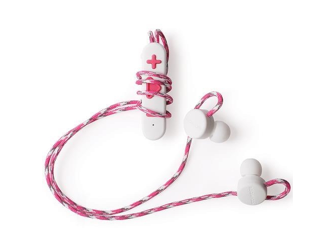 Auriculares Bluetooth BOOMPODS Retrobuds (In ear - Micrófono - Rosa)