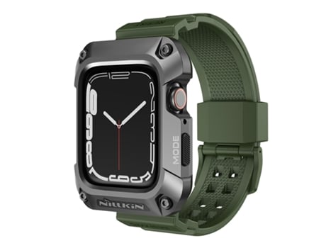 NILLKIN Ruidong Series Alloy + Correa de reloj inteligente de TPU integrada para Apple Watch Series SE 2, 6, SE y 5 y 4 44 mm (verde)