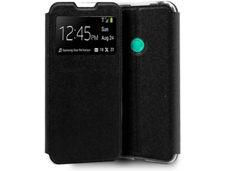 Funda Huawei P40 Lite E COOL Flip Cover Negro