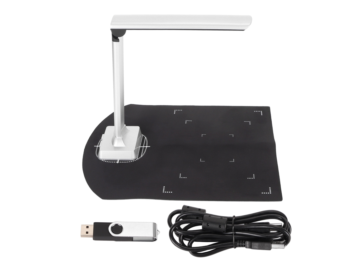 Escáner De Documentos De 12 Mp, Resolución De 3840 X 2880, Tamaño A4, Escáner De Libros Y Documentos Elevable, Portátil, Usb, Con Función Ocr