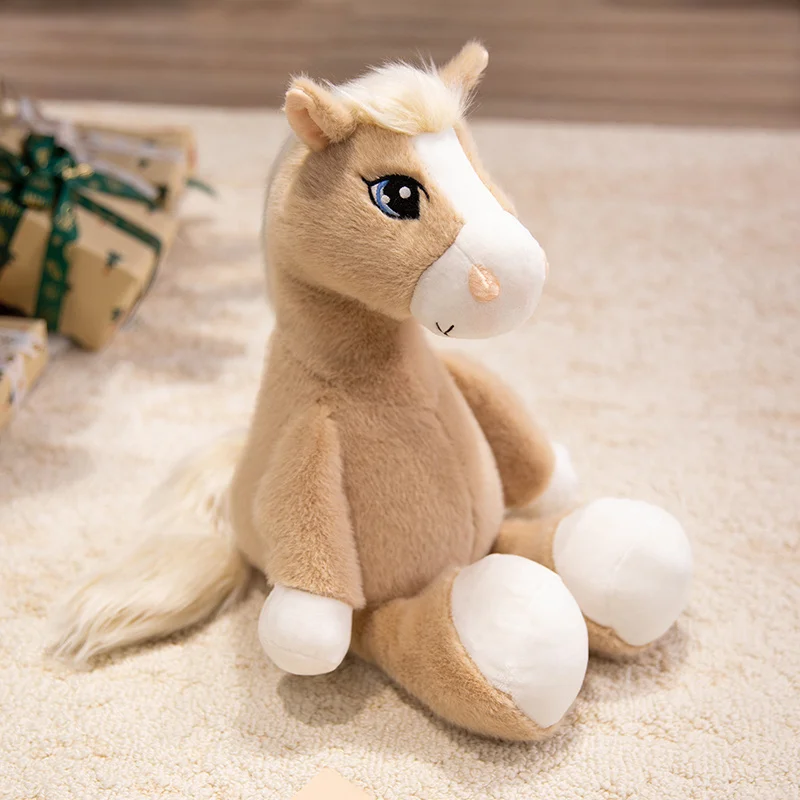 (caqui, 43 Cm) Lindo Peluche De Poni De Ojos Grandes, Peluche Suave