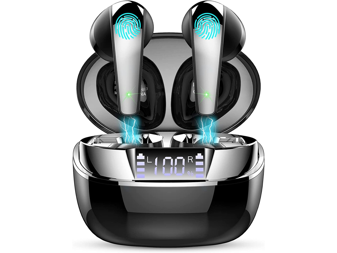 Auriculares Bluetooth True Wireless With Hd Microphone Mini Hi-Fi Stereo Waterproof In-Ear Sports Gun Black