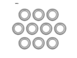 10 Piezas Rodamientos De Bolas De Ranura Profunda 6902zz Sellados De Caucho 15mm*28mm*7mm