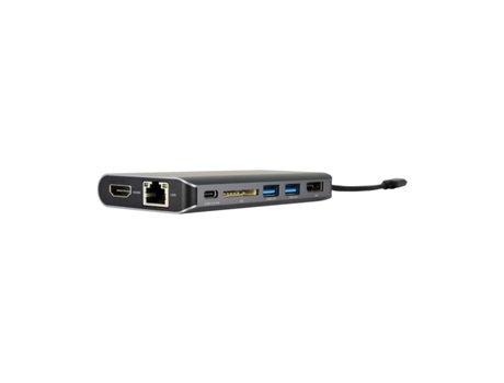 Hub USB KRAMER ELECTRONICS KDock-3 Plateado Gris