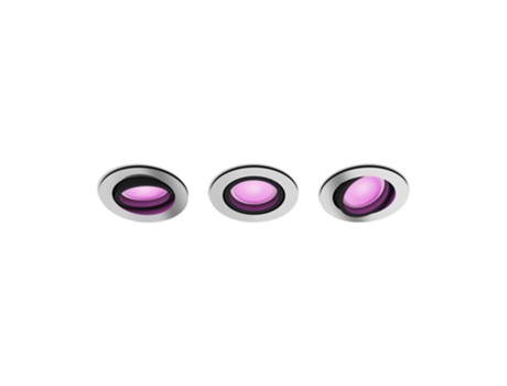 Pack de 3 Focos Empotrables Centura PHILIPS BY SIGNIFY Ambient White y Color Hue