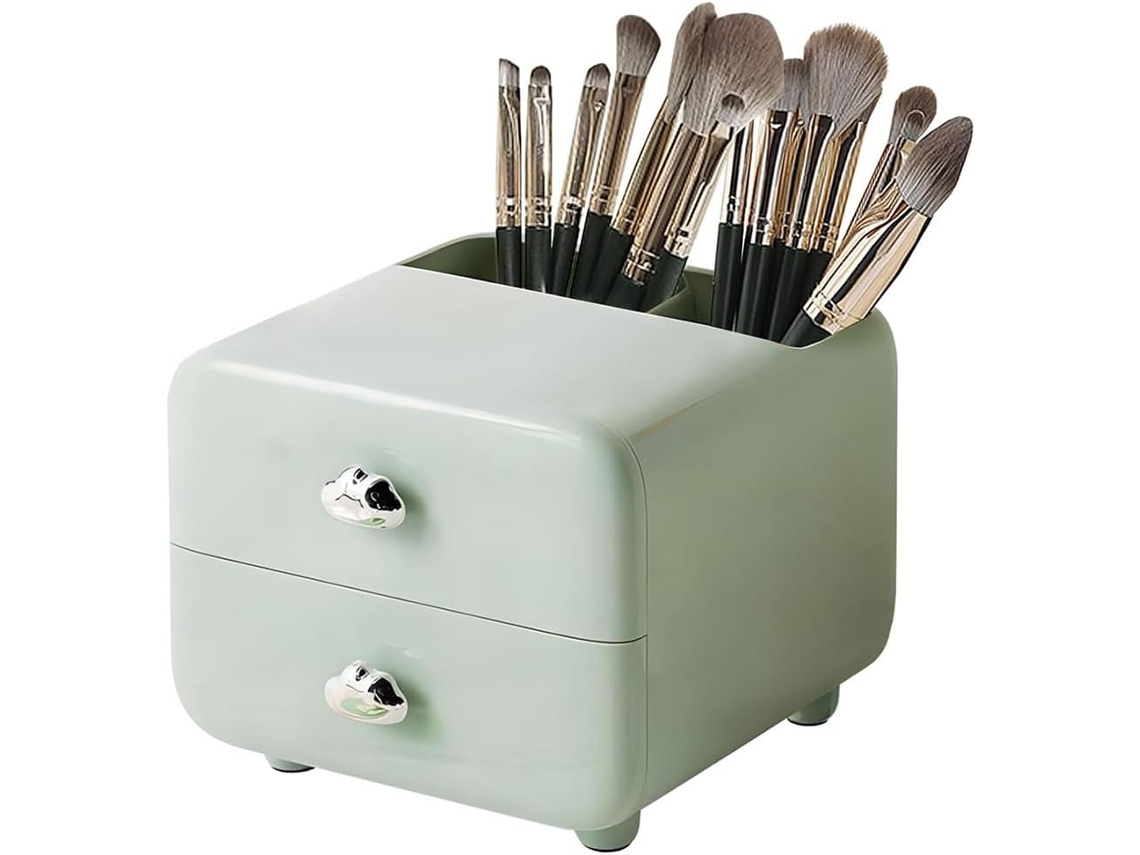 Organizador de maquillaje con cajones, porta brochas, organizadores y accesorios para Pi Gokoco
