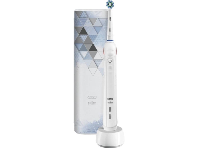 Cepillo Dientes Oralb smart 4 4500 modern art design edition cross action dental braun pro blanco recargable tecnología 3d bluetooth 3 limpieza electrico – diseño 1