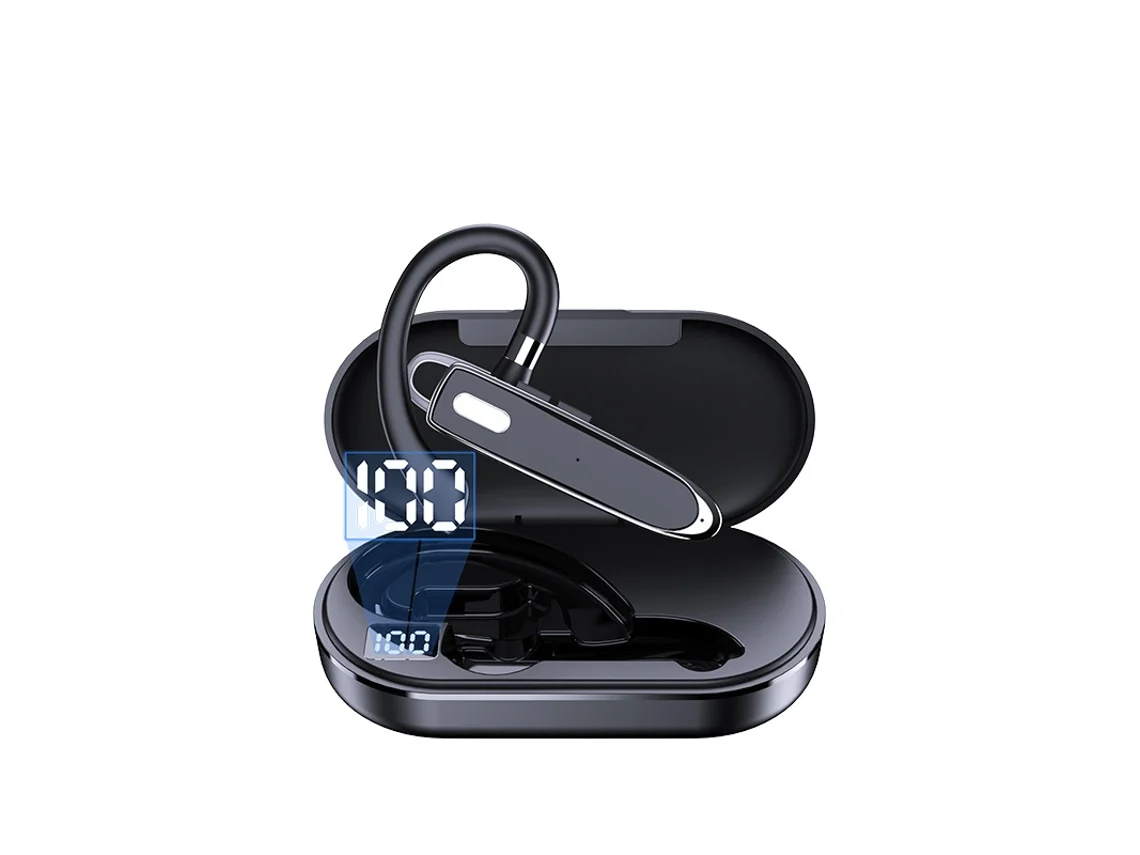Auriculares inalámbricos Bluetooth 5.3 con micrófono, carga manos libres mediante USB-C, ideales para conducir, la oficina y los negocios. Compatibles con Bisbisous.