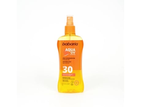 Protector Solar BABARIA Spray Bifásico Acelerador del Bronceado Resistente al Agua SPF 30 (200 ml)