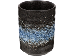 Taza De Té De Cerámica Azul Japonesa Vintage, Vaso Compacto Para Uso Diario.