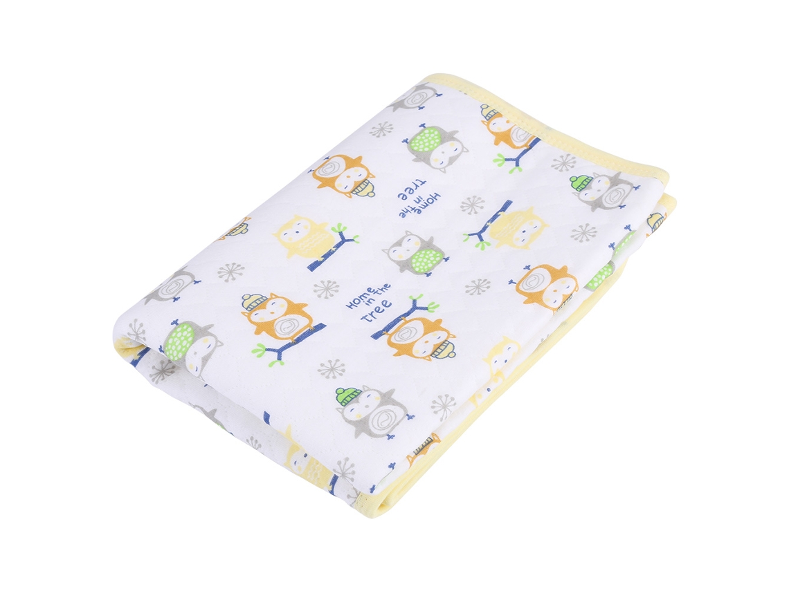 Alfombrilla Absorbente Impermeable Para Bebés, Algodón Suave, Cambiador, Amarillo, Tamaño Mediano