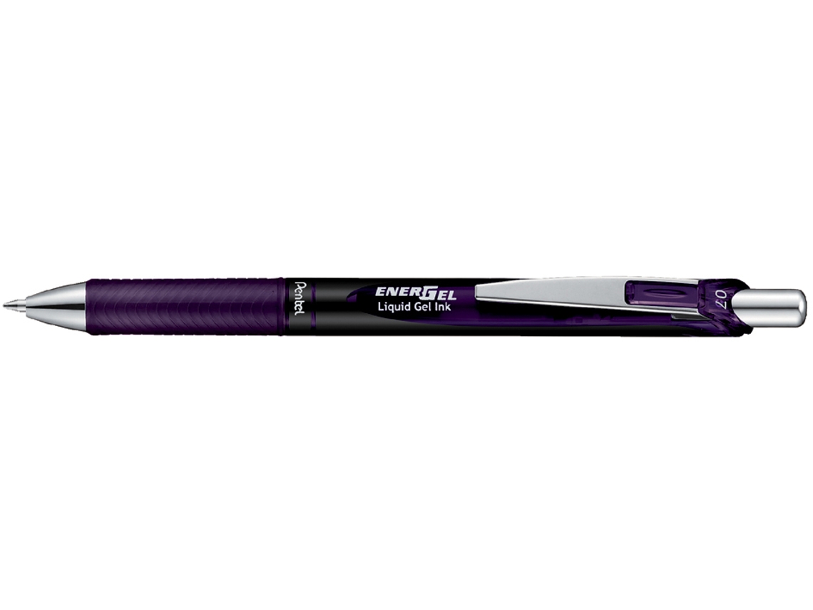 Bolígrafo Rollerball en Gel PENTEL Energel Bl77 Negro Burdeos