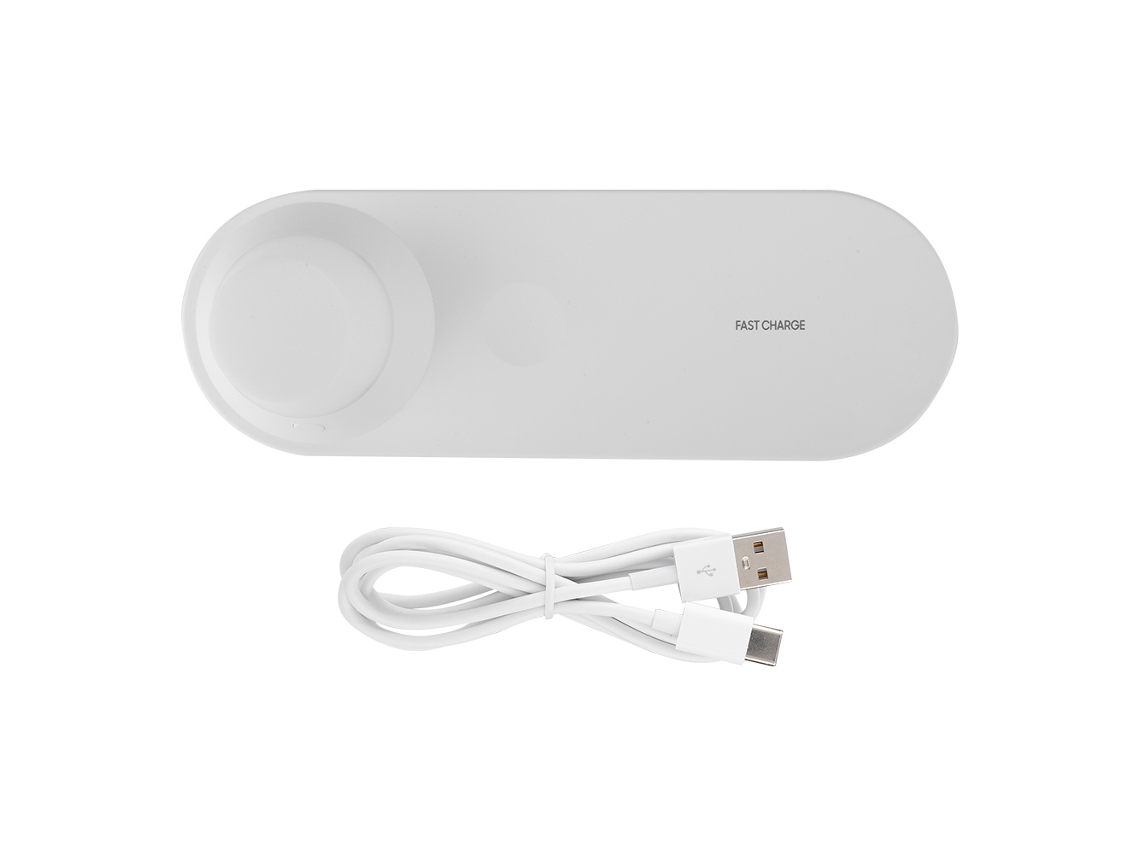 Cargador Inalámbrico (función De Luz Nocturna De Carga Rápida) Cargador Inalámbrico 3 En 1 Para Teléfono Y Reloj