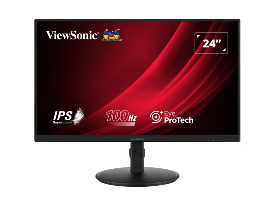 Monitor VIEWSONIC VA2408-HDJ (Negro - Full HD - Flicker free - 24" - Enchufe EU - 5 ms)