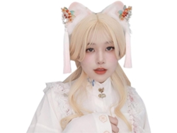 Diadema De Estilo Chino Con Forma De Oreja Para Adultos Con Adornos De Maquillaje, Pascua.