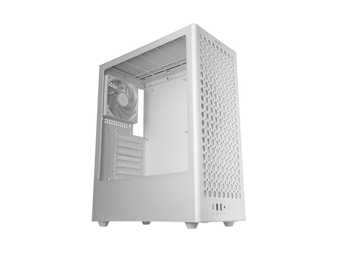 Caja Pc Atx Mars Gaming Mc-t800 Semitorre Mesh 4x Ventiladores Fdb Usb-c Cristal Templado Blanco