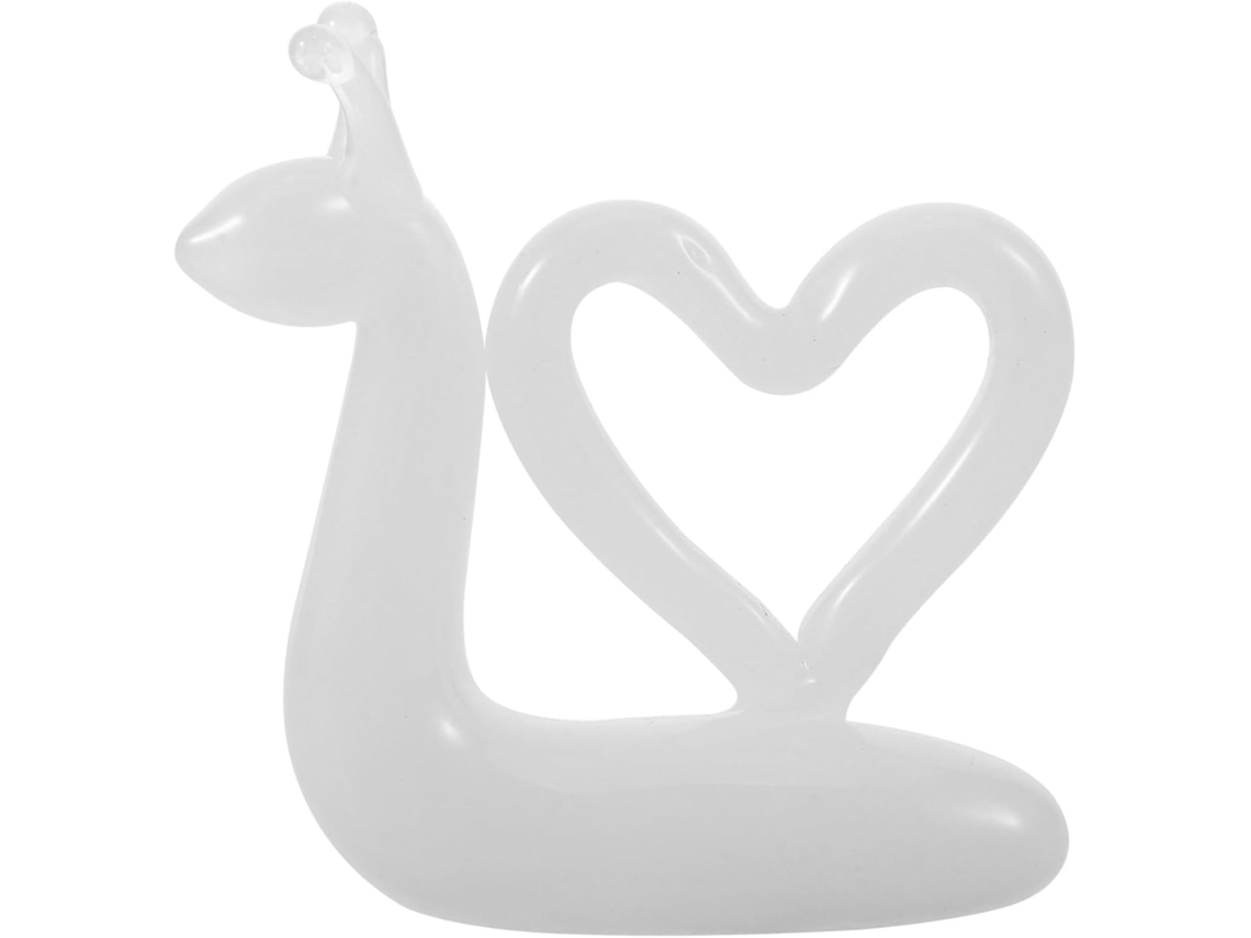 Figura Caracol Cristal Blanco Tallada Decoración Hogar Regalo Recuerdo Reflejo Estilo Dibujos Animados