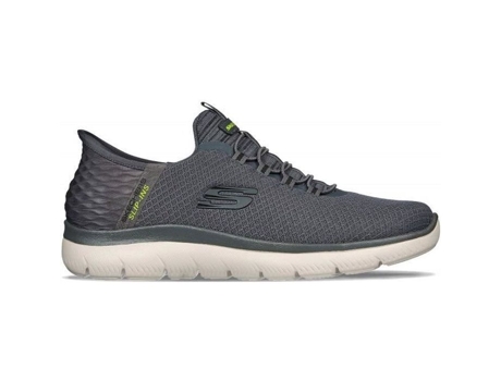 Zapatillas de Hombre SKECHERS Tecido Gris (42)