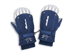 Guantes de esquí para niños con bonitos estampados, cálidos y resistentes al viento para niños de 6 a 12 años, ideales para ciclismo al aire libre.