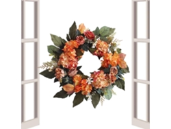 Coronas Para La Puerta Principal - Guirnaldas De Otoño Con Flores | Guirnalda