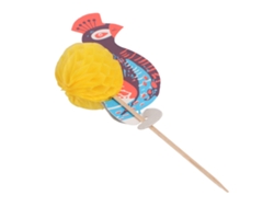 50 Palitos Decorativos Con Forma De Paraguas De Pavo Real Para Pasteles, Bebidas, Frutas, Cócteles Y Fiestas.