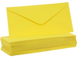 Paquete De 50 Sobres Amarillos Autoadhesivos, Tamaño 225 X 11 Cm, Sobres Autoadhesivos.