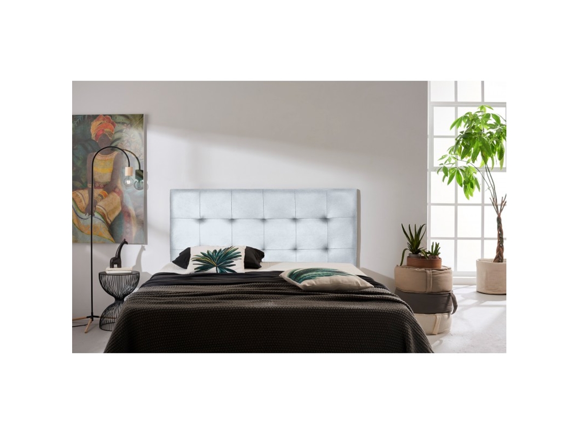 CABECERO ASTER POLIPIEL PLATA 190