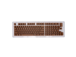 Teclas Oem Pbt Translúcidas De 114 Teclas Para Teclado Mecánico Con Mini Retroiluminación Marrón Claro.