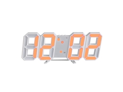 Reloj Digital 3D, Estilo Minimalista, Montable en Pared, LED, Números Blancos NEVEANCE