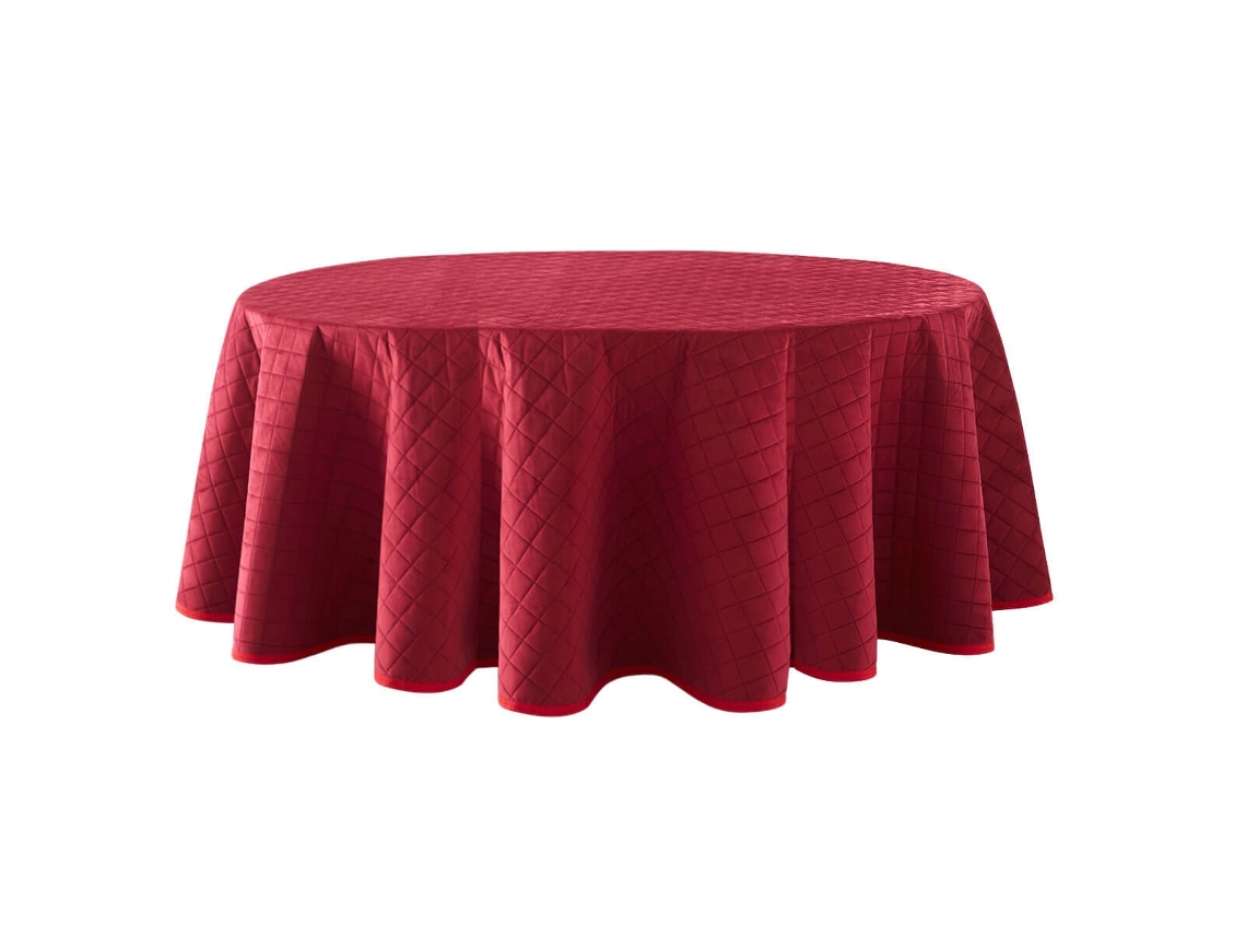 Lanovenanube Falda Camilla Velvet Acolchada Ovalada Rojo, 90x135