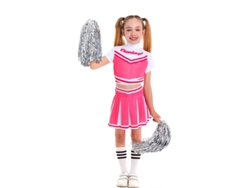 Disfraz de Animadora rosa para niña