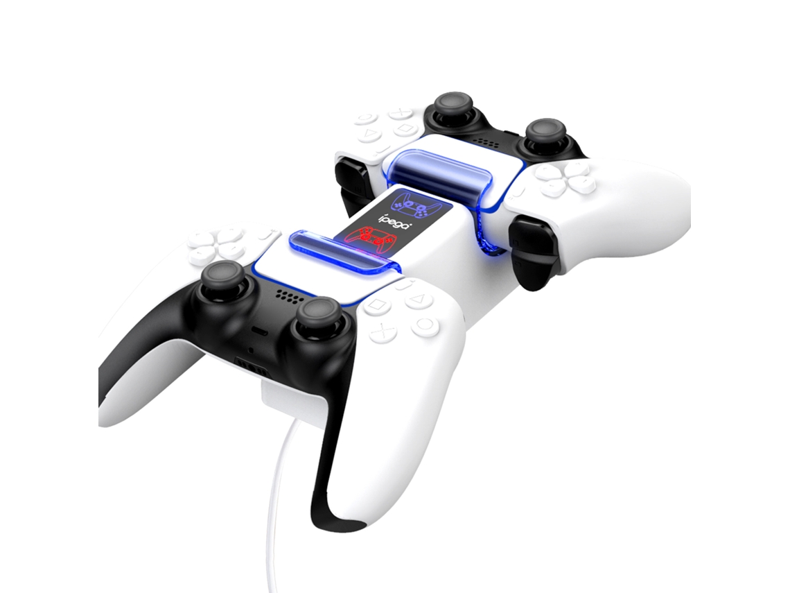 Base De Carga Para Controlador De Juego, Carga Dual De Carga Rápida Con Indicador Led, Producto Tomtop Ipega Pg-p5003 P5 Blanco