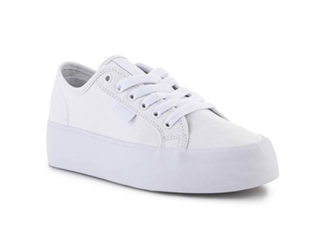 Zapatillas DC Manual Platform Mujer (40,5 - Blanco)