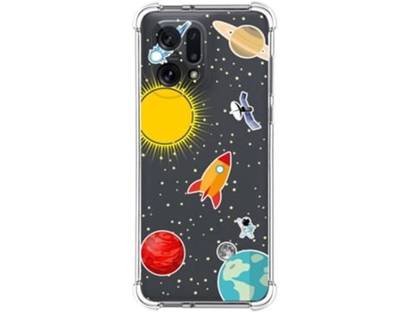 Carcasa para Oppo Find X5 5G TUMUNDOSMARTPHONE Dibujos Antigolpes Espacio Multicolor