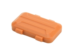 Caja De Herramientas Lateral Profesional Para Coche Rc Axial Scx24 1/18 1/24, Alta Simulación, Color Naranja.