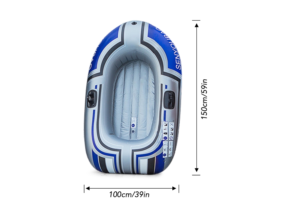 Bote Hinchable Portátil De Pvc Grueso, Plegable, Con Flotador Para Piscina.