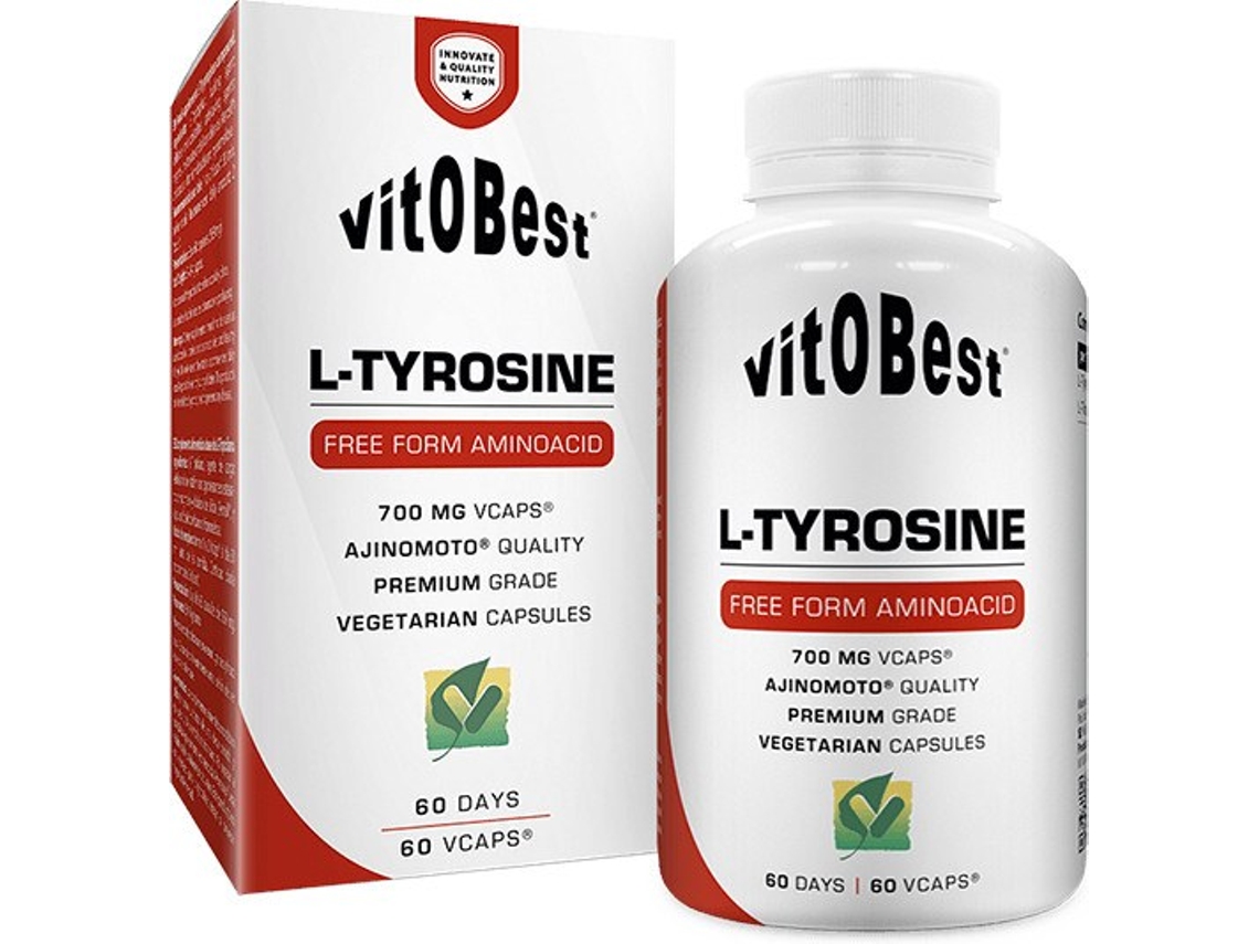 Complemento Alimentar VITOBEST L - Tirosina 700 Mg (60 Cápsulas)