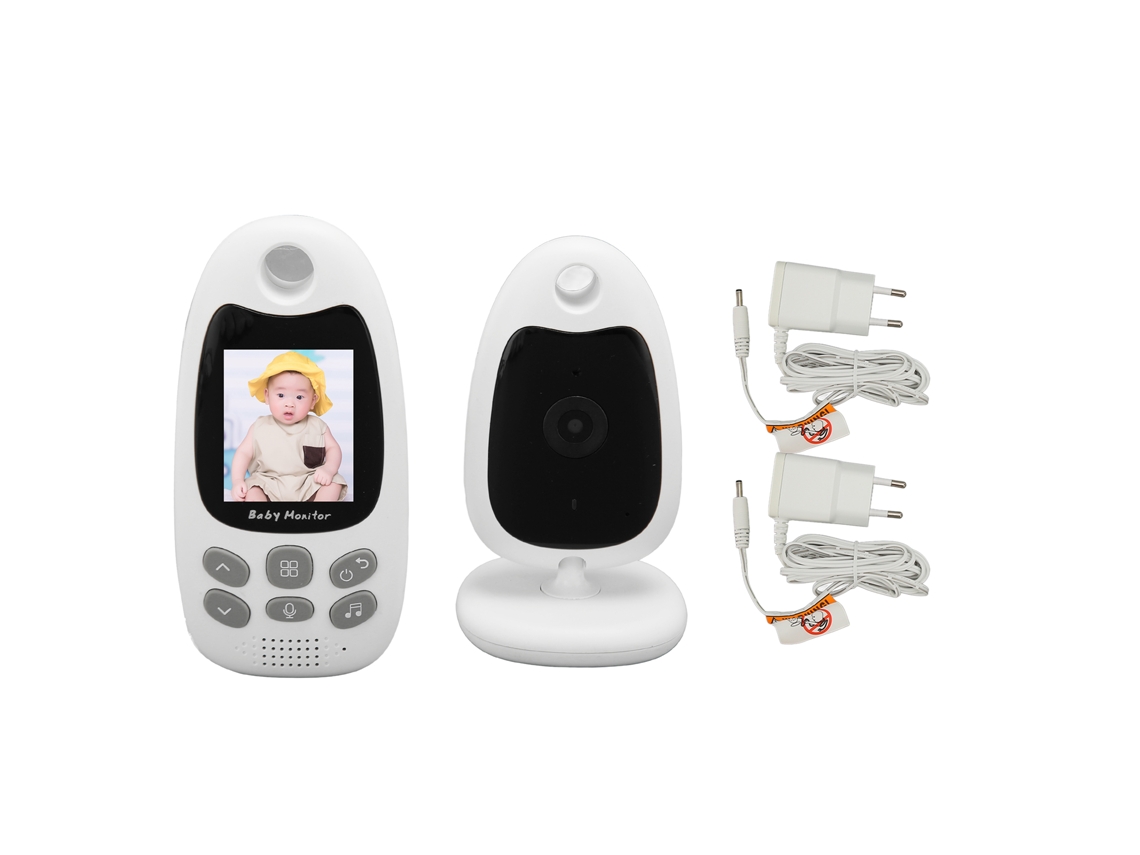 Monitor Para Bebés Con Cámara De Video De 2 Pulgadas, Visión Nocturna, Comunicación Bidireccional Y Alcance De 1000 Pies.