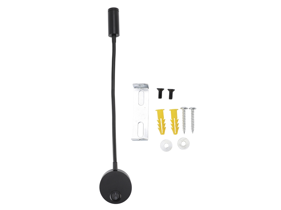2026-lámpara De Lectura De Pared Led 3w 3000k Moderna Con Cuello De Cisne 360° Para Dormitorio