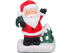 Figuras De Resina Para Decoración Navideña, Miniaturas Coleccionables De Papá Noel.