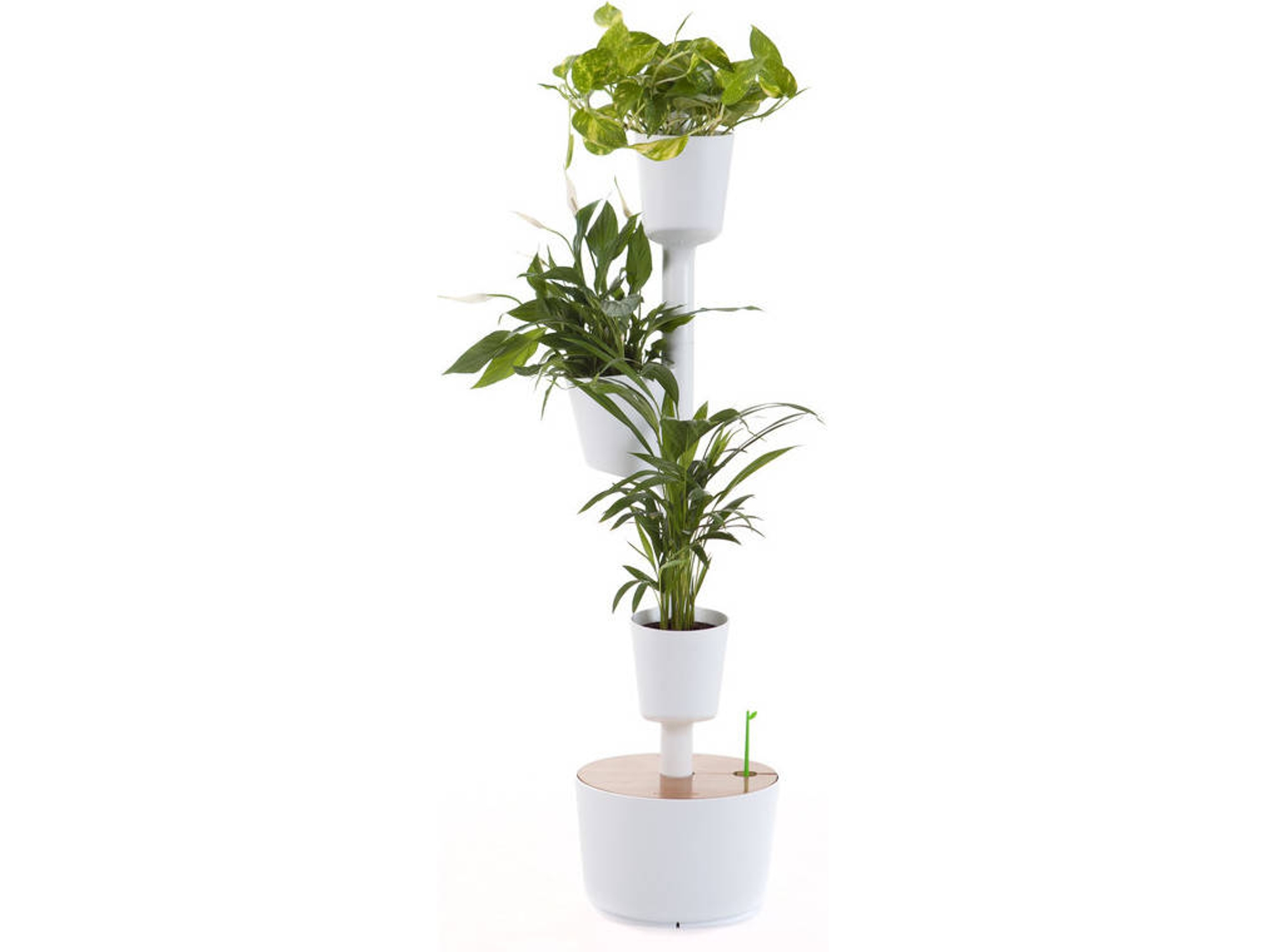 Estante para Plantas CITYSENS Blanca 3 macetas riego manual (115x29x29cm)
