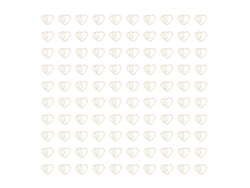 100 Clips De Papel Decorativos De Hierro Con Forma De Corazón Y Caja Dorada Transparente