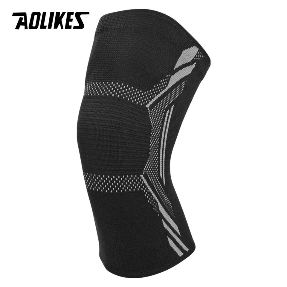 (Negro, Talla M) Rodillera antideslizante, alivia el dolor de rodilla, apta para correr y montar en bicicleta, unisex.