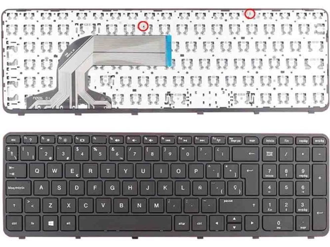 Teclado para Portátil HP 350 G1 355 G2 Negro