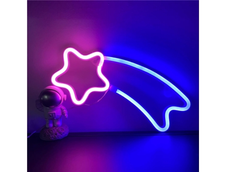 Lámpara de pared decorativa - Meteor Stream rosa y azul ZMDECQNA