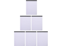 Juego De 6 Cuadernos De Papel Blanco Tamaño Legal, 30 Hojas Cada Uno.
