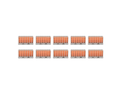 Omni-10pcs Terminal Bloque Clamp Conector Rápido Cable Flexible Duro Conductor Pct218