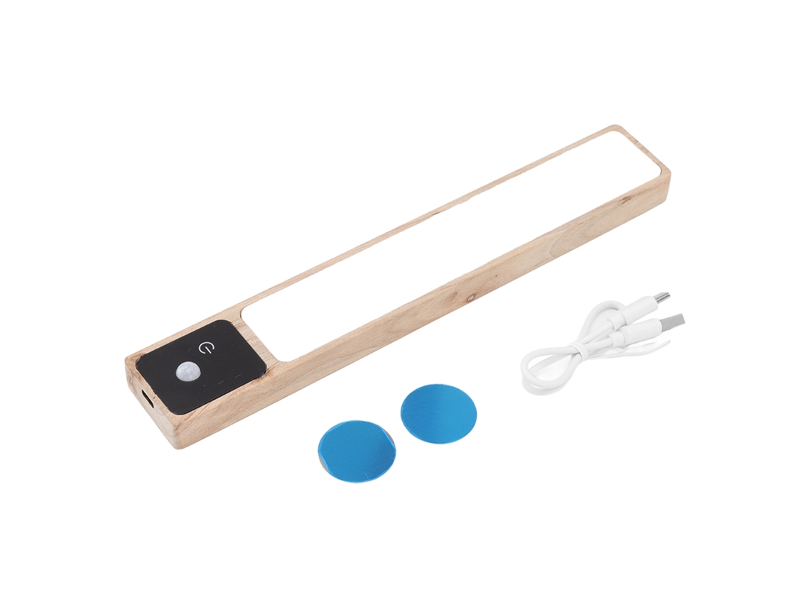 2026-luz Led Inalámbrica Para Armario Con Sensor De Movimiento Madera De Alcanfor Ajustable De Brillo